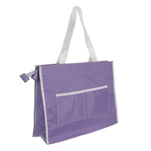 Bolsa-Sacola Feminina em Nylon Lilás Promocional
