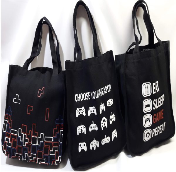 Ecobags em Algodão Preto Personalizadas