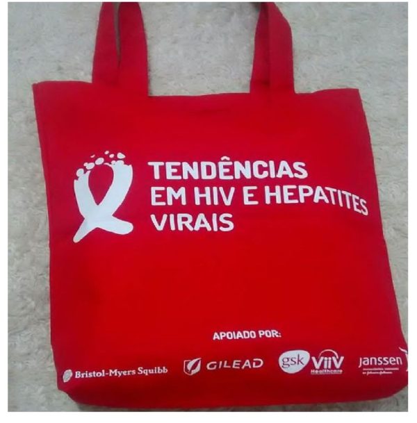 Ecobag em Algodão Vermelho